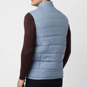 Veste sans manches pour homme fabriquée au Pakistan, en nylon/polyester, tissu léger et respirant, veste d'hiver - Product Image 5