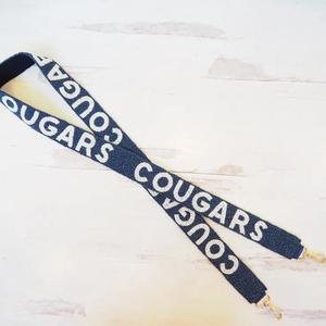 Go PSU Navy Webbing <b>Strap</b> with Raised Text Fashionable Adjustable Bag Accessory - Product Image 3