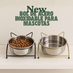 Ciotola per Animali Domestici Yommy in Acciaio Inox, Design Anti-Ribaltamento e Antiscivolo, Facile da Pulire, per Cani e Gatti - Product Image 4