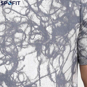 SPOFIT Men's Short Sleeve Printed T-<b>Shirt</b> Slim Fit Quick Dry Knitted Sporty O-Neck <b>100</b>% <b>Polyester</b> Sublimation Transfer Print - Product Image 6