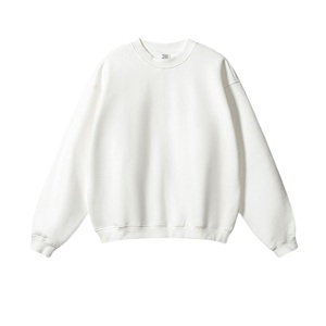 Custom logo Trendy Brand Winter Sweatshirt Loose Casual Fleece Inside Digital Printing Lined Velvet Thick Crewneck <b>for</b> <b>Men</b> - Product Image 3