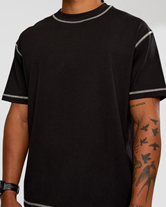Camiseta Personalizada de Alta Calidad para Hombre, Estilo Holgado, Streetwear, 100% Algodón, Diseño Gráfico, Talla Grande, de Lujo - Product Image 5