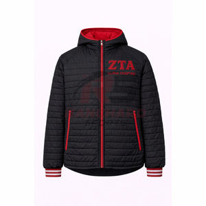 Blouson matelassé personnalisé avec logo de fraternité, veste d'hiver isolée et matelassée, vente en gros, blouson d'hiver personnalisé pour hommes - Product Image 1