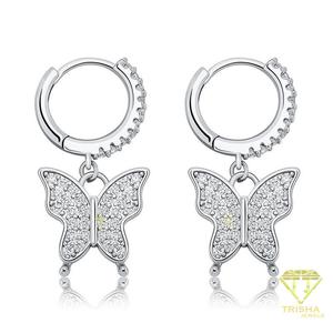 ต่างหูจี้เพชรโมอิสซาไนต์เงินแท้ 925 สำหรับผู้ค้าส่งเครื่องประดับ - Product Image 3