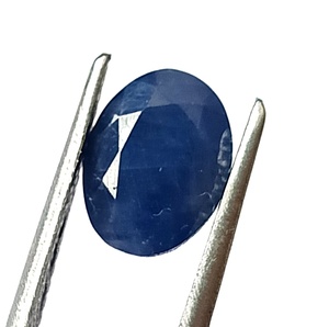 Saphir bleu naturel de Birmanie de 3,15 carats, taille ovale facettée, non chauffé, pierre précieuse en vrac, saphirs internationaux pour la fabrication de bijoux - Product Image 3