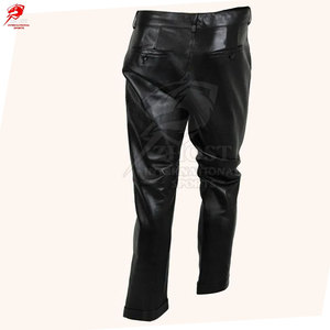 Durable <b>Men</b> Leather Pants Classic Fit Comfortable Soft Leather Material Suitable For <b>Any</b> Occasion - Product Image 3