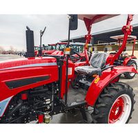 SHANDONG QILU CE EPA Moteur Vente à Chaud 4WD 4 Cylindres Moteur 25hp 50hp 75hp 100hp Mini Tracteur pour l'Agriculture