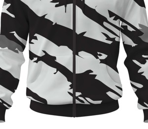 Athletic Sublimation Hoodie Full <b>Zip</b> Custom Polyester Hooded <b>Jacket</b> - Product Image 5
