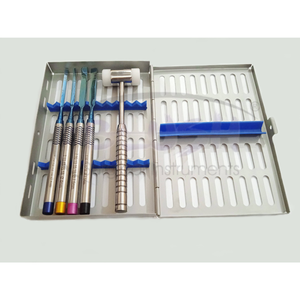 Manual Stainless Steel Dental Ridge Split Bone Chisels Set 5 Pcs Mallet Teeth Expansion Chisels Oral Surgery By <b>Blush</b> Surgical - Product Image 3