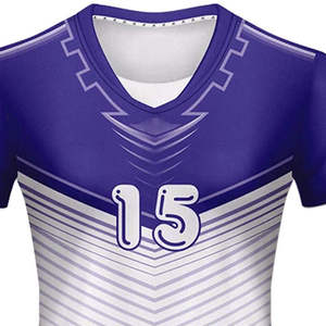 ชุดวอลเลย์บอลผ้าพรีเมียม ออกแบบเองได้ เสื้อกีฬาแขนสั้น ชุดกีฬาสำหรับผู้ใหญ่ ขายดี ราคาถูก - Product Image 3