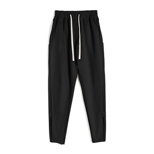 Pantalon de sport décontracté pour homme, nouvelle collection printemps-automne, haute élasticité, respirant, avec fermeture éclair sur la jambe, pour le fitness, la course à pied et le jogging - Product Image 4
