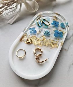 Designer Resin Coffee <b>Table</b> <b>Tray</b> With Luxury Golden Border Finish For Modern Living Room Decoration Purpose - Product Image 2