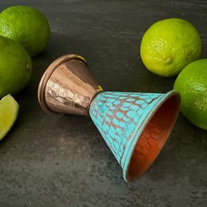 Mirror Polish Copper Bar Jigger 30ml 45ml Double Sided <b>Drink</b> <b>Measuring</b> Cup Bartender Accessory for Cocktail Preparation - Product Image 4