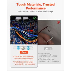 "330PCS Waterproof Electrical <b>Terminals</b> Heat Shrink Butt Connectors Kit-Solderless Insulated Wiri" - Product Image 5