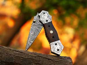 Cuchillo de Caza Plegable de Acero Inoxidable, Cuchillo de Bolsillo, Herramienta de Supervivencia para Campamento al Aire Libre - Product Image 2