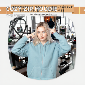 Suéter de Punto con Cremallera para Mujer, Otoño Invierno, Color Sólido, con Capucha, Forro Transpirable, Estilo Casual Deportivo - Product Image 3