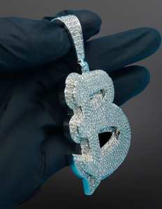 Custom 925 Sterling <b>Silver</b> VVS Moissanite Luxury Hip Hop Men's Personalized <b>Initial</b> Charms GCI & IDGL Certified - Product Image 2
