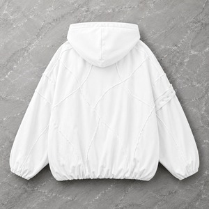 Sudadera con Capucha Personalizada de Invierno, Estilo Oversize, con Parches Lavados, Impresión Digital, Cierre de Cremallera, 100% Algodón, Diseño Moderno, Logotipo Personalizado, Unisex - Product Image 4