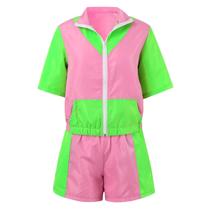 Custom <b>Summer</b> 2-Piece Nylon Shorts and <b>Jacket</b> Set for <b>Men</b> High-Quality Windbreaker Tracksuit. Streetwear Hoodie and Short OEM - Product Image 3
