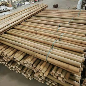 เสาไม้ไผ่ดิบธรรมชาติเสาตรงไม้ไผ่จากปลูกป่าและบ้านเกิดเสาไม้ไผ่ขนาดใหญ่ - Product Image 1