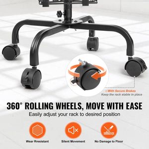 Portacarte girevole a 32 tasche porta porta cartelli girevoli a 360 gradi 4 ruote chiudibili a chiave per esposizione fiere - Product Image 5