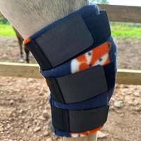 BRAND ZONE OEM & ODM Bottes de protection pour chevaux en polaire violette avec sangles noires pour la protection en écurie Accessoires équestres