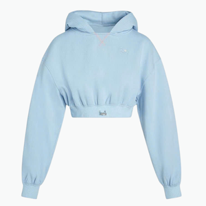 Sudadera con Capucha de Algodón y Felpa para Mujer, Estilo Urbano, con Apliques OEM, Logotipo Personalizado y Bordado 3D - Product Image 2