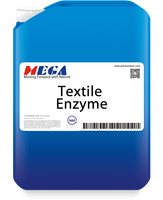Enzyme liquide cellulase alcaline hautement concentrée pour le lavage du denim textile, l'abrasion du coton et le biopolissage Mega LPL-5 Marque MEGA