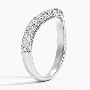 0.33 Ct Moissanite Round Brilliant Cut Prong Setting Gold Plated 925 <b>Silver</b> Minimalist Eternity <b>Band</b> <b>Ring</b> for Women - Product Image 2