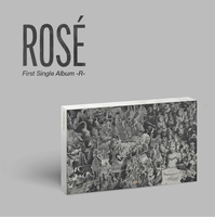 ROSE First Single Album [R] CD Musique Kpop Scellé avec Photobook et Ensemble de Postales et Autocollants Aléatoires pour Affichage Double Face