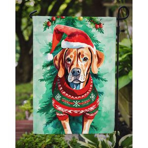 Vizsla Christmas Mailbox Flag Multicolor Decorativo Yard Banner para ilustraciones de patio y camas de jardín - Product Image 3