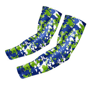 Manchon de compression anti-UV à pois violets pour le cyclisme, la course et la gym - Unisexe Adulte Spandex/Polyester - Product Image 5