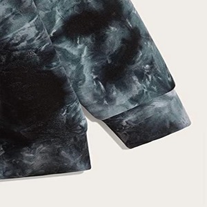 เสื้อสเวตเชิ้ตคอกลมลายมัดย้อม ทรงโอเวอร์ไซส์ ใส่ได้ทั้งชายและหญิง แขนยาว สไตล์ลำลอง ผ้าถัก เหมาะสำหรับใส่ในฤดูใบไม้ร่วง  โลโก้รูปดอกกุหลาบด้านหน้า - Product Image 5