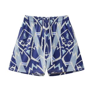 Shorts de basket-ball en mesh avec motif d'icône éclair par sublimation, respirants, en tissu double couche, athlétiques, pour hommes, streetwear. - Product Image 3