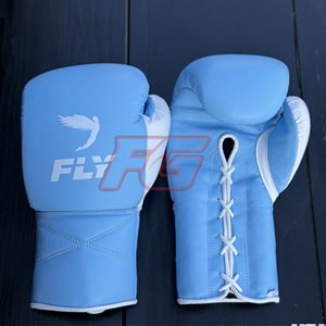 Guantes de Boxeo Profesionales Fly MMA de Cuero Genuino con Logotipo Personalizado, Guantes de Entrenamiento y Sparring, Absorben la Humedad, Dedos Completos, Duraderos - Product Image 3