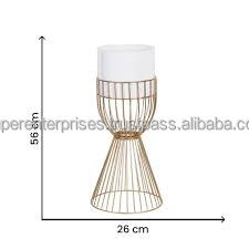 Petites et grandes jardinières en métal, laiton et verre Pots de fleurs Jardinières de jardin personnalisées pour décorations de jardin intérieures et extérieures - Product Image 2