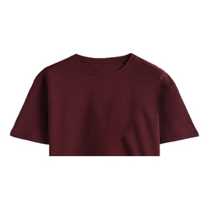 Women's Plus Size Casual Crew Neck Short Sleeve <b>Long</b> <b>T</b>-<b>Shirt</b> 100% Organic Cotton Canvas Breathable Eco-Friendly Embossed 220g - Product Image 2
