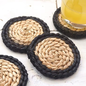 Custom Design Rattan Coaster Jute Coaster Rope Coaster Place Mats Woven Rattan Coaster Mats At very low wholesale Price - Product Image 1