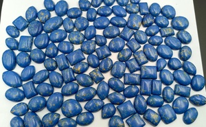 Lote al por mayor de piedras preciosas sueltas de lapislázuli azul natural pulido en forma ovalada/cojín/pera para fabricación de joyas - Product Image 5