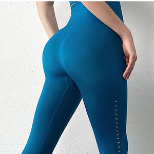 Leggings de sport taille haute pour femme avec logo personnalisé, extensibles, pour la course et le yoga - Product Image 6