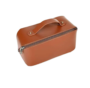 Custom Leather Makeup <b>Bag</b> Travel Cosmetic Pouch Waterproof Organizer Zipper <b>Bag</b> Luxury Beauty Storage for Women Wholesale - Product Image 4