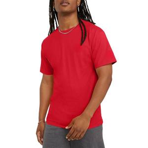 T-shirt de sport d'été pour hommes en gros, séchage rapide, respirant, en soie glacée, couleur unie, manches courtes, pour le fitness - Product Image 1
