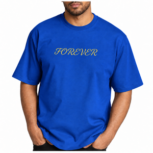 Camiseta de Algodón de Corte Regular para Hombre Forever Printed, Manga Corta, Cuello Redondo, Estilo Jersey Informal - Product Image 5