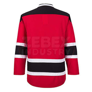 ราคาขายส่ง เสื้อฮอกกี้น้ำแข็งรุ่นใหม่ล่าสุด บริการ OEM ออกแบบเองได้ ผลิตจากโพลีเอสเตอร์ 100% แห้งเร็ว สำหรับผู้ชาย ขายดีที่สุด - Product Image 3