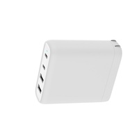 PRODATA Universal Custom-Made USB Wall Charger 100W 2 Port Tipe-C PD 3.0 Pengisian Cepat Lipat Bahan ABS Anti Arus Berlebih