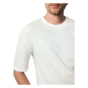 Camiseta Blanca de Cuello Redondo y Manga Corta para Hombre, 100% Algodón, Corte Regular, Color Sólido, Tejido Jersey - Product Image 3