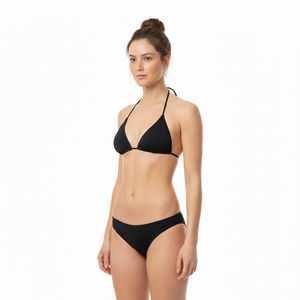 Conjunto de Bikini de 2 Piezas para Mujer, Ligero y de Alta Calidad, Transpirable, con Logotipo Frontal, Estampado Animal, Secado Rápido, Tanga Personalizable - Product Image 1