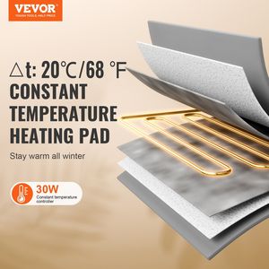 Cuccia Pieghevole per Gatti in Tessuto Oxford 600D con Funzione Riscaldante, Temperatura Regolabile e Timer, Casetta per Gatti da Esterno - Product Image 2