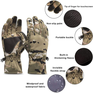 Gants de chasse personnalisés, gants de chasse au dinde, gants camouflage, paume antidérapante, fabricant, grossiste, exportateur - Product Image 5