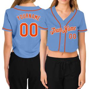 Maillot de baseball cousu sur mesure avec nom et numéro personnalisés Chemises athlétiques à col en V Hip Hop - Product Image 1